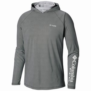 Columbia PFG Terminal Deflector Zero™ Hoodie Herr Grå (WMAIG6937)